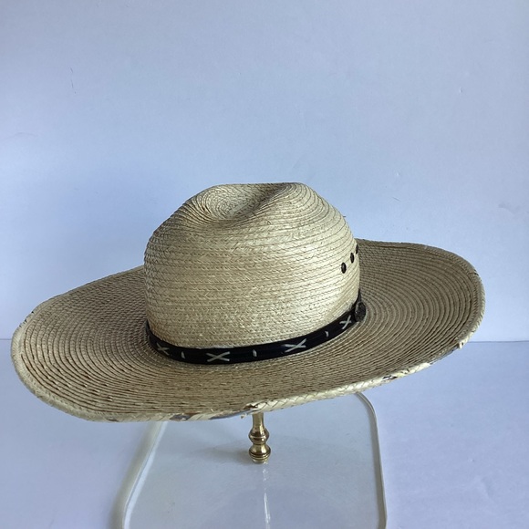 Cavender’s Straw Hat One Size Fits Most Western Woven Cowgirl Cowboy (flaw) - Picture 1 of 16